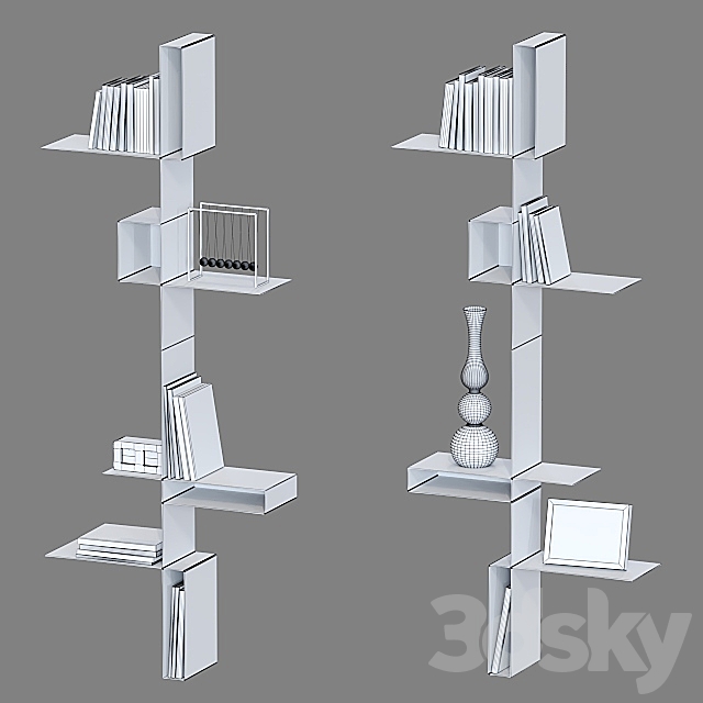 Shelves MDF Italia Randomissimo. 3ds Max - thumbnail 3