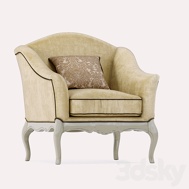 Sofa armchair table Carpanese 3ds Max - thumbnail 2