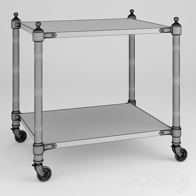 Stevenson side table 3ds Max - thumbnail 2