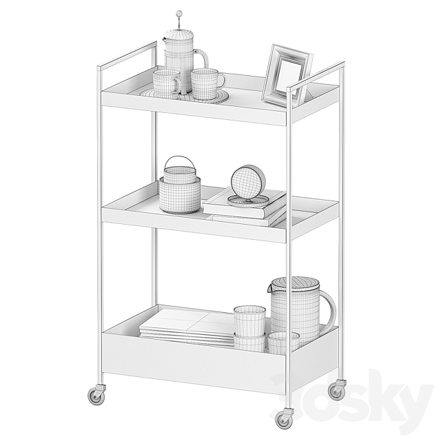 Trolley Ikea Nissafors 3ds Max - thumbnail 2