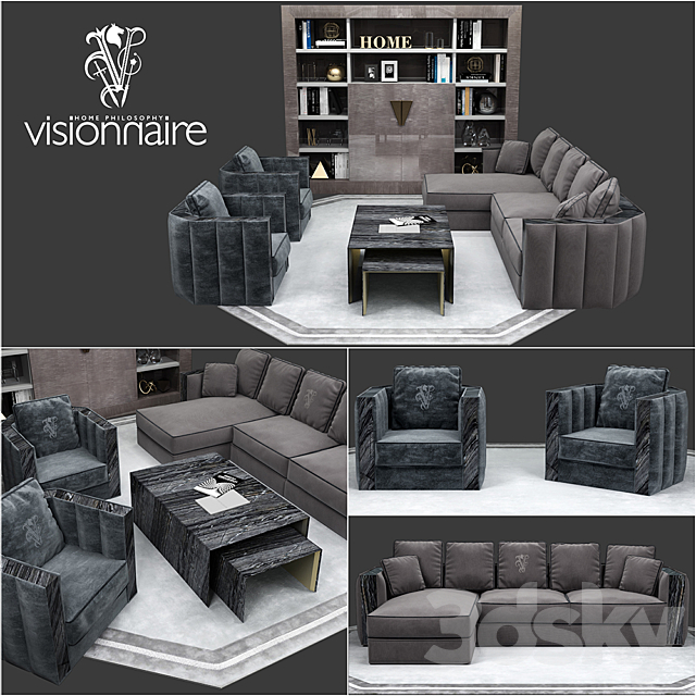 Visionnaire set Davis 3ds Max - thumbnail 2