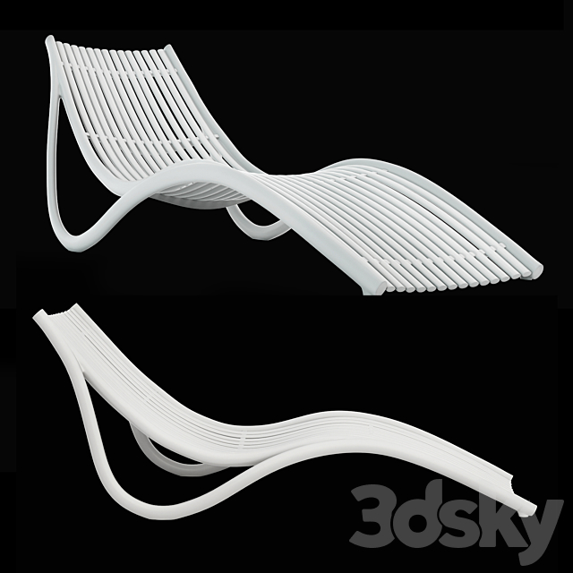 Vondom Ibiza Sun Lounger by Eugeni Quitllet 3ds Max - thumbnail 1