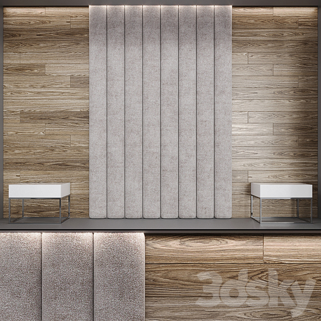 Wall Panel – Headboard 1 3ds Max - thumbnail 1