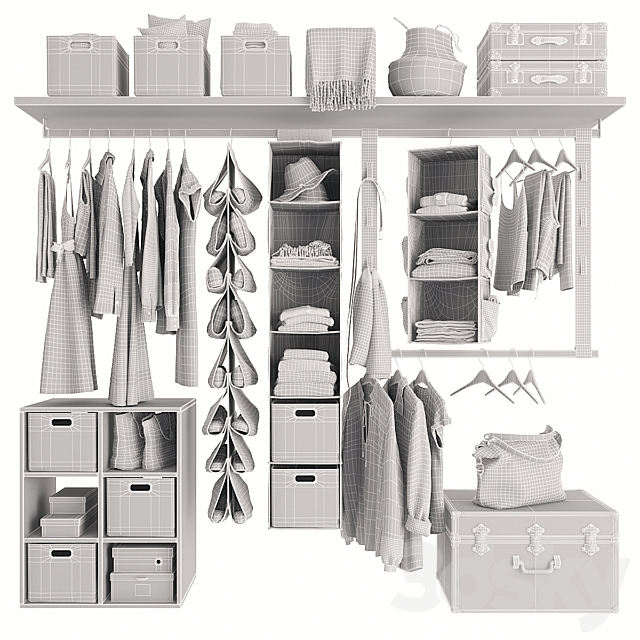 Wardrobe 3ds Max - thumbnail 3