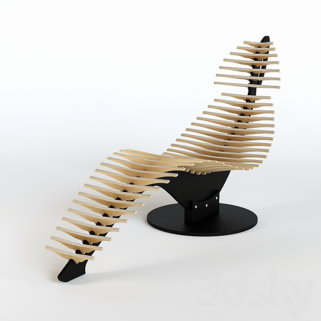 Whale Lounge chair 3ds Max - thumbnail 1