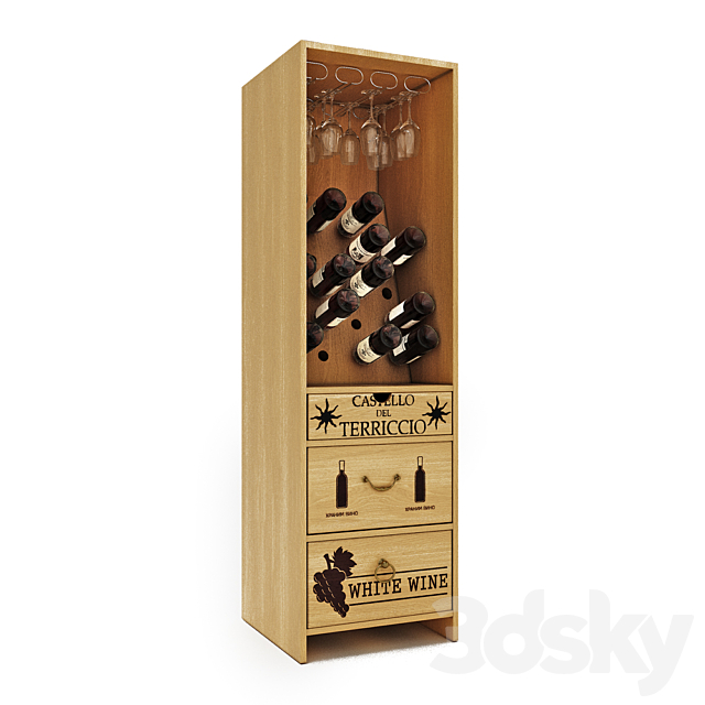 Wine locker “to store wine ’04 3ds Max - thumbnail 1