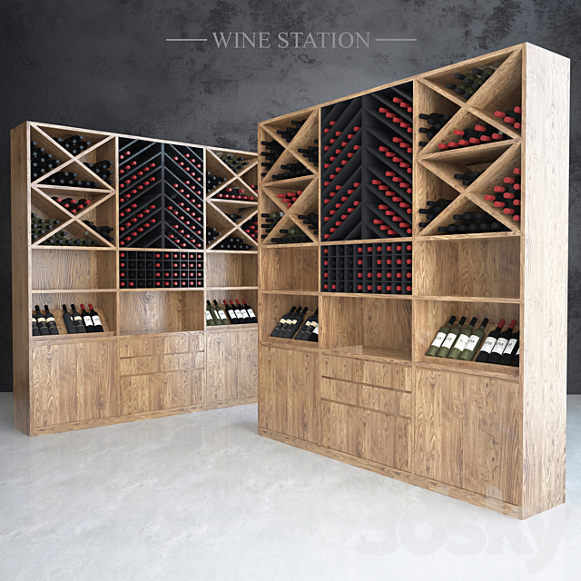 Wine Station 3ds Max - thumbnail 1