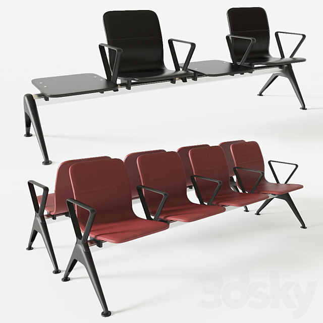 ZOEFTIG Bench 3ds Max - thumbnail 1