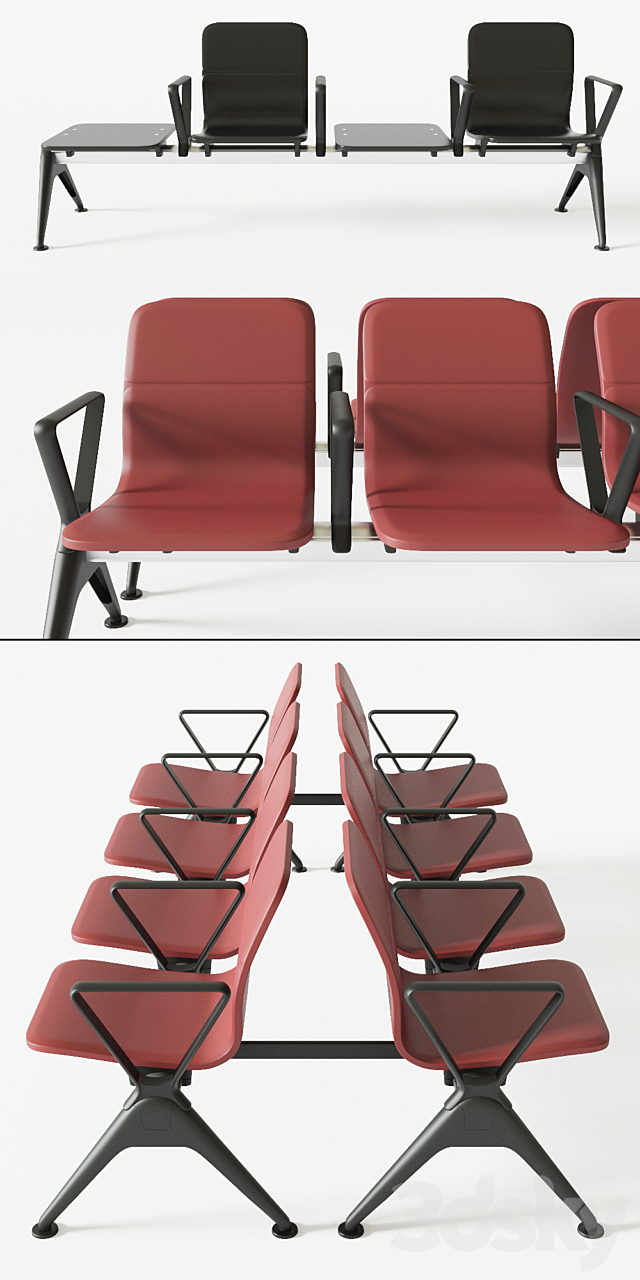 ZOEFTIG Bench 3ds Max - thumbnail 2