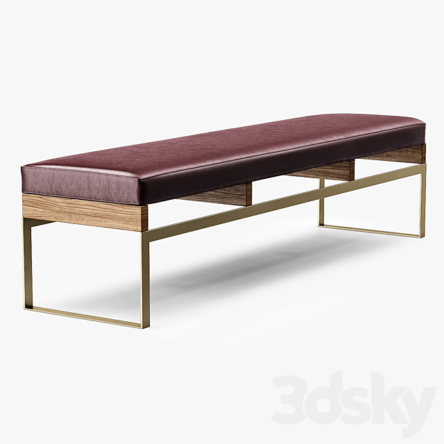 1stdibs Maxim Bench 3DSMax File - thumbnail 1