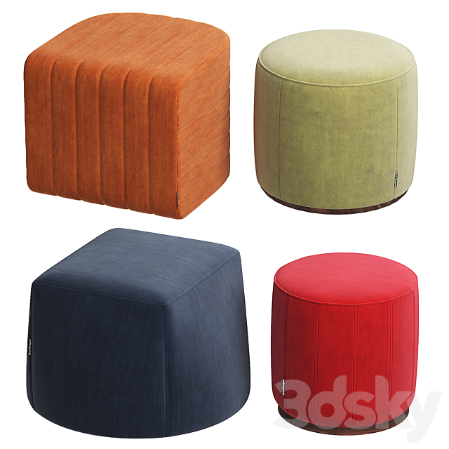 2nd collection of poufs from DOMKAPA 3ds Max - thumbnail 2