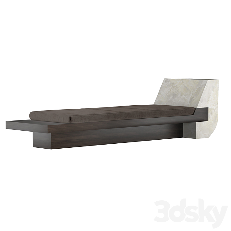 Alabaster Daybed 3DS Max Model - thumbnail 2