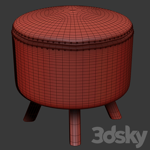 Alfred poufs 3DSMax File - thumbnail 2