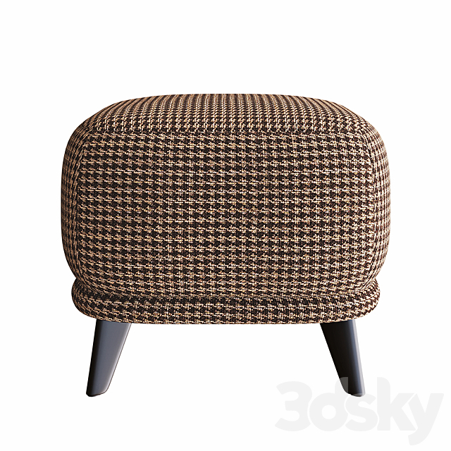 AM.PM Odalie pouf design by E. Gallin 3DS Max Model - thumbnail 2