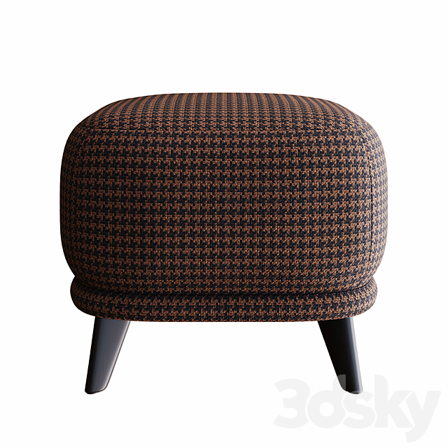 AM.PM Odalie pouf design by E. Gallin 3DS Max Model - thumbnail 3