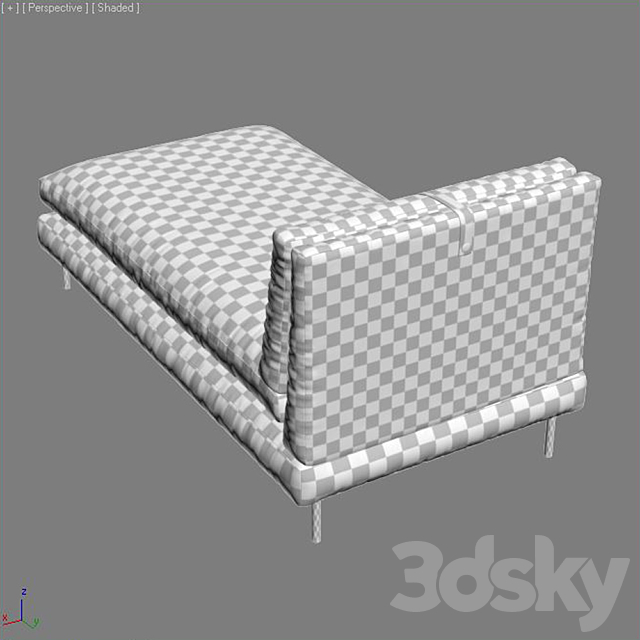 Anatomy Design – DW Sofa Chaise Lounge 3DS Max Model - thumbnail 2