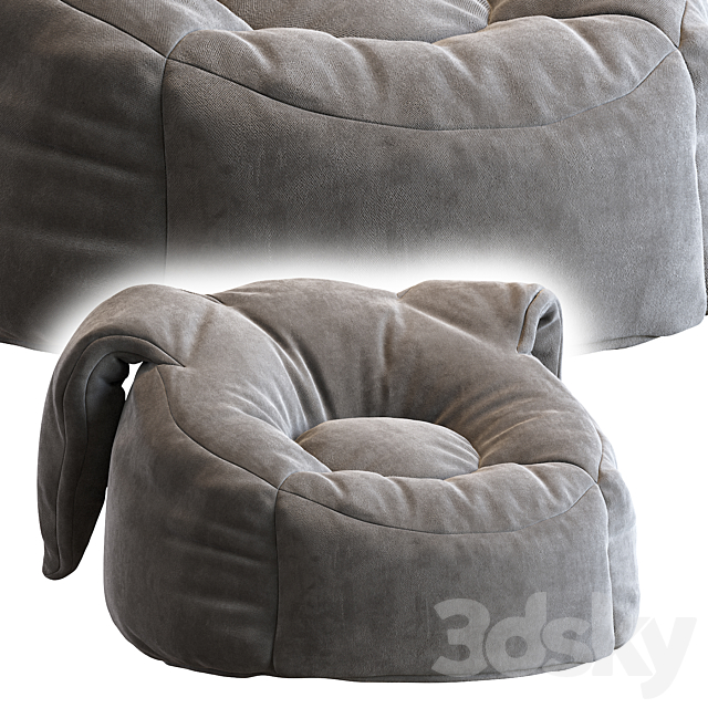 Animal Bean Bag Chairs 3DSMax File - thumbnail 5