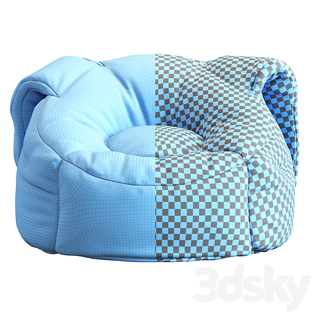 Animal Bean Bag Chairs 3DSMax File - thumbnail 7