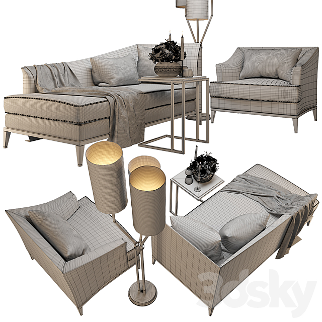 ANY HOME Furniture Set 3DSMax File - thumbnail 2