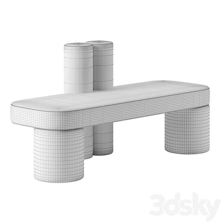 Ari bench by Joris Poggioli 3DS Max Model - thumbnail 2