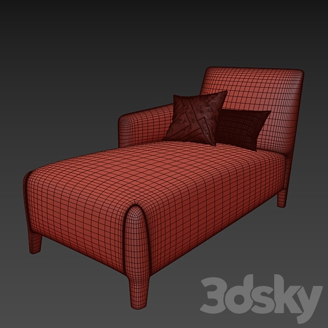 Armchair FENDY Sabrina 3DSMax File - thumbnail 3