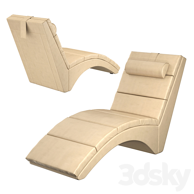 Armchair Hoff Lounge 3DS Max Model - thumbnail 2