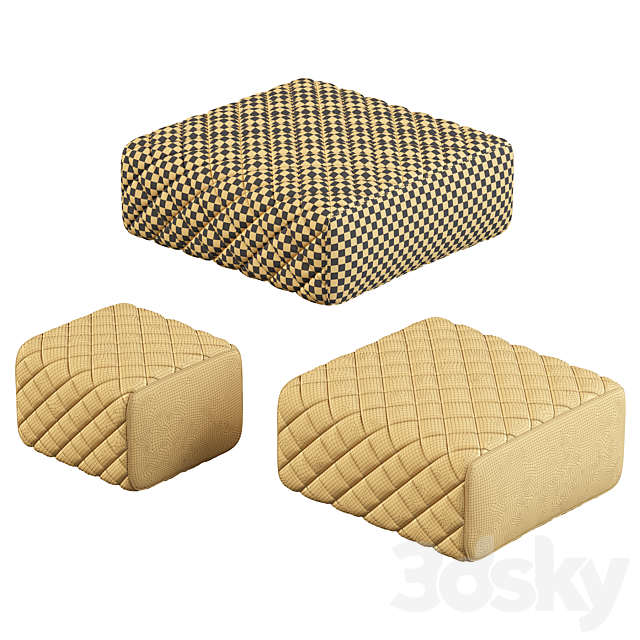 ASHLEY Pouf by Minotti 3DSMax File - thumbnail 5