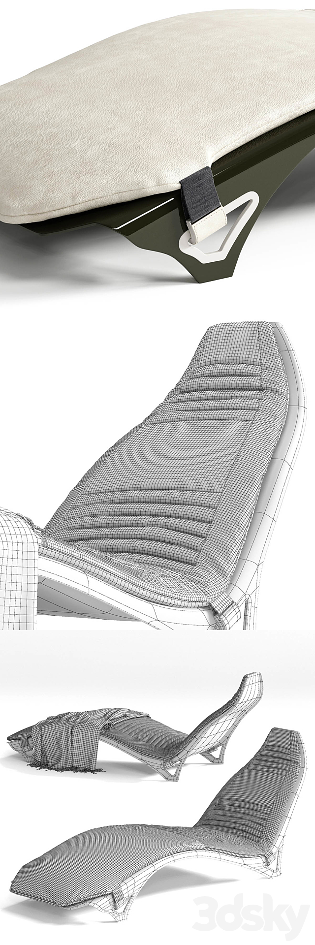 Aston Martin V007 Chaise longue 3ds Max - thumbnail 3