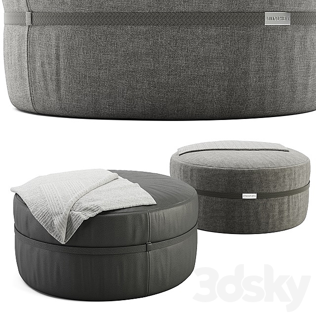 ATMOSPHERA Ponente Coffee Table pouf 3DSMax File - thumbnail 1