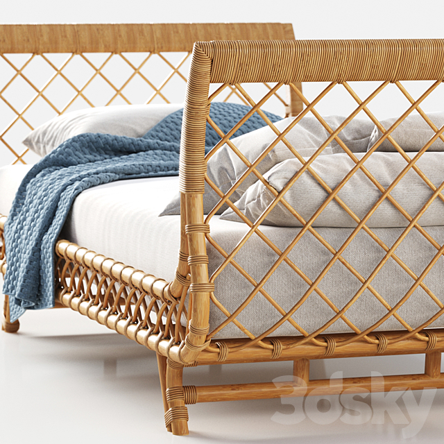 Avalon Daybed by Serena & Lily 3DS Max Model - thumbnail 2