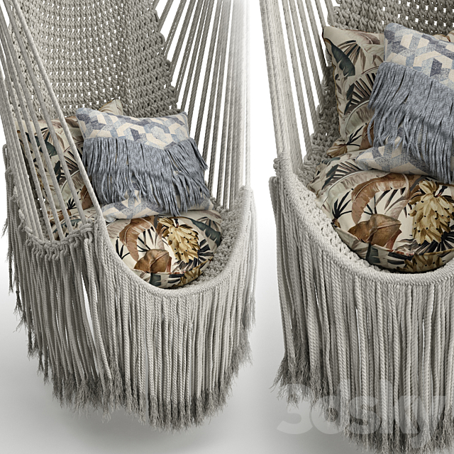 Babylonica Macrame Swing 3DS Max Model - thumbnail 4