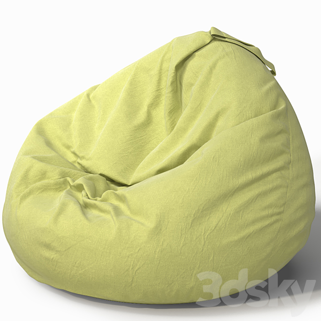 Bag chair 3ds Max - thumbnail 3