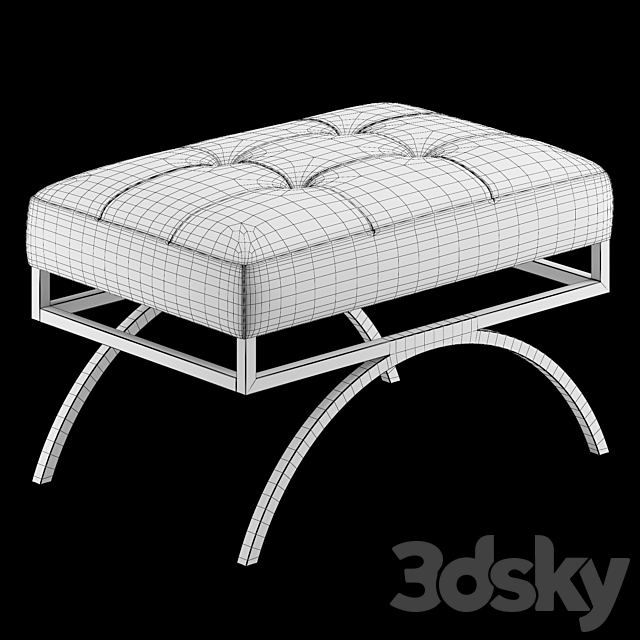 Baker Arc bench by Barbara Barry 3DSMax File - thumbnail 4