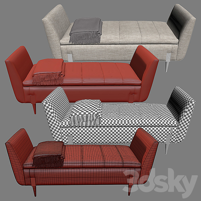 BAKER – DAYDREAM Daybed 3DS Max Model - thumbnail 3