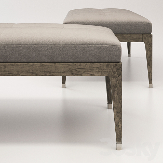 Baker – MODERN MOMENT BENCH No. 3616 3DS Max Model - thumbnail 2