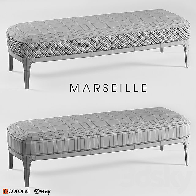 Banquet Marseille 3DS Max Model - thumbnail 2