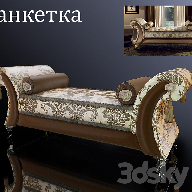 Banquette 3DSMax File - thumbnail 1