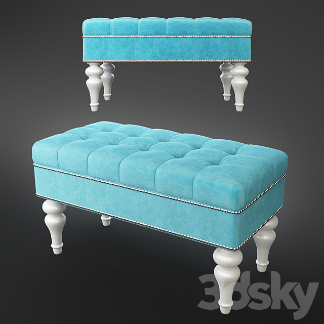 banquette Barletta 3ds Max - thumbnail 1