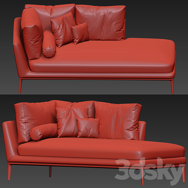 B&B Atoll Chaise Lounge 3DSMax File - thumbnail 3