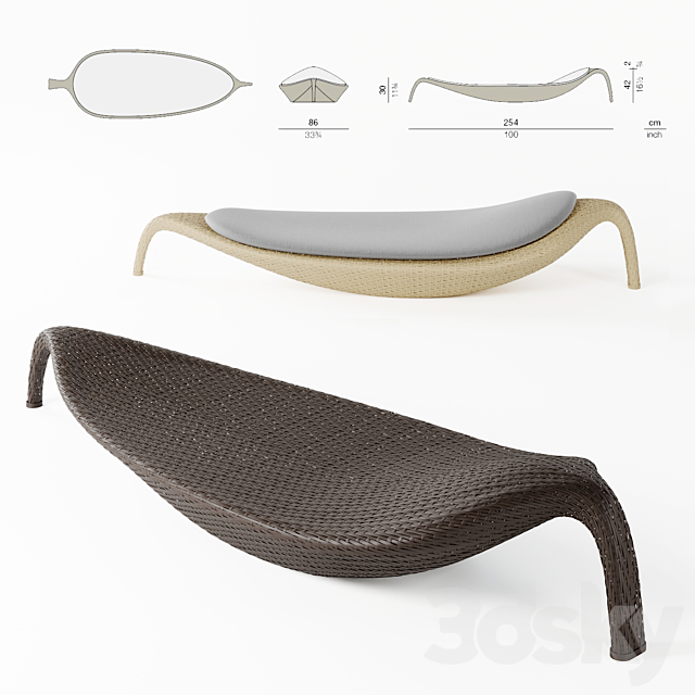 Beach Chair – The Leaf Collection 3ds Max - thumbnail 1