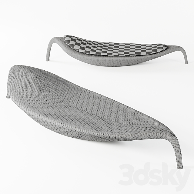 Beach Chair – The Leaf Collection 3ds Max - thumbnail 2