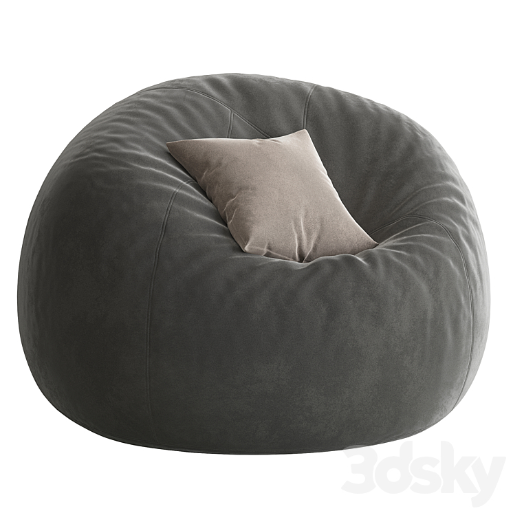 Bean bag 3DS Max Model - thumbnail 2