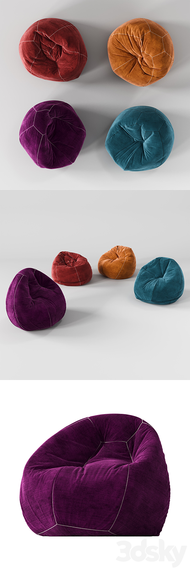 Bean Bag 3DSMax File - thumbnail 2