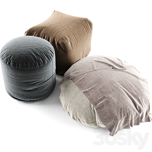 bean bag and pouf 3DSMax File - thumbnail 1