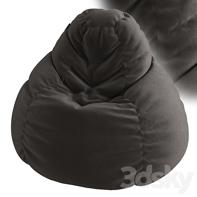 Bean bag chair 3DSMax File - thumbnail 2