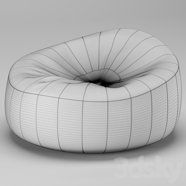 Bean bag chair 3DSMax File - thumbnail 4