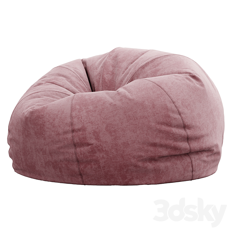 Bean Bag chair by Westelm 3DS Max Model - thumbnail 2