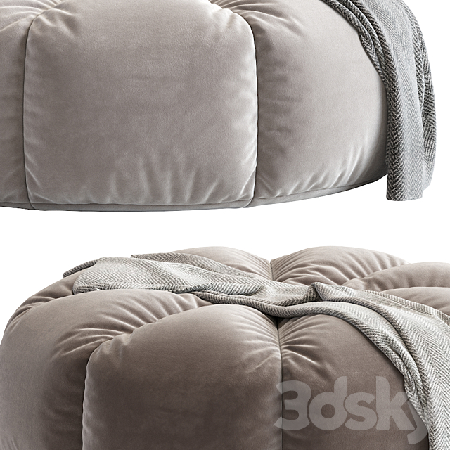 Bean Bag Chair N6 3DS Max Model - thumbnail 4