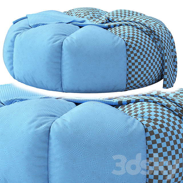 Bean Bag Chair N6 3DS Max Model - thumbnail 5