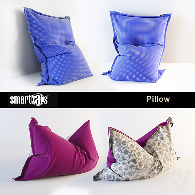 Bean bag pillow _ from Smartballs. 3DS Max Model - thumbnail 1